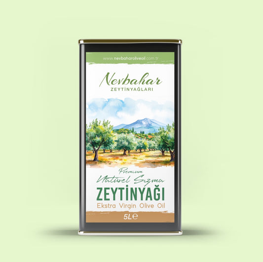Erken Hasat Soğuk Sıkım Natürel Sızma Zeytinyağı 5 LT